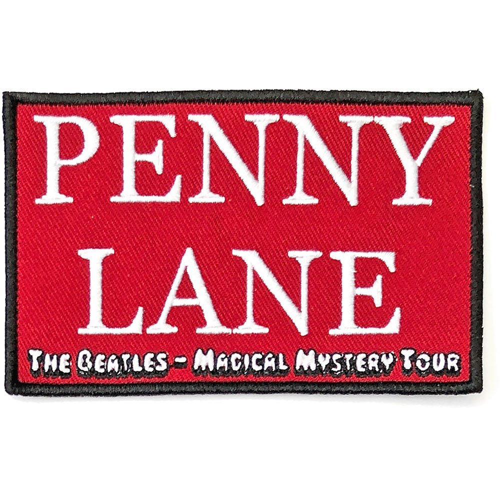 THE BEATLES ビートルズ (結成 65周年 ) - Penny Lane Red / SONG TITLES / ワッペン - PGS